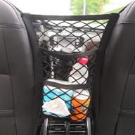 kitbest (2 шт) органайзер для автомобиля с сеткой: совершенное трехуровневое хранилище для заднего сиденья для детей, домашних животных и груза! логотип