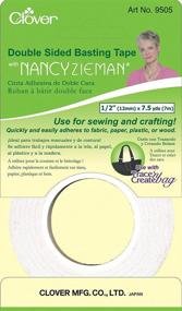 img 3 attached to 🍀 Convenient Clover 9505 Double Sided Basting Tape with Nancy Zieman: 1/2-Inch by 7.5 yd. for Seamlessly Securing Fabrics