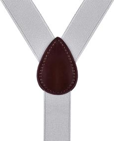 img 1 attached to 🎩 Burgundy Adjustable Wedding Suspenders for Boys - WDSKY Boys' Accessories