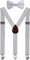 🎩 burgundy adjustable wedding suspenders for boys - wdsky boys' accessories logo