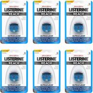 🎯 get 6 packs of listerine ultraclean dental floss - mint-flavored oral care, 30 yards each! logo