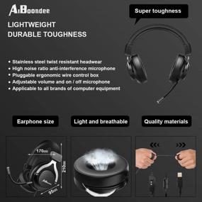 img 2 attached to Gaming Headset Headphone Laptop Nintendo Computer Accessories & Peripherals