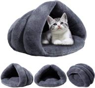 🐾 cozy cave bed for small dogs and cats - self-warming, fleece-lined & perfect for indoor use logo