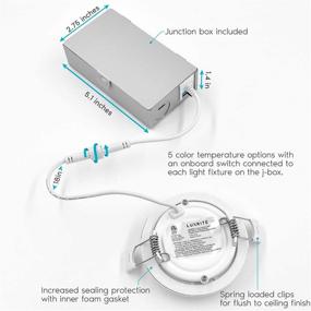 img 2 attached to 🔌 Dimmable Industrial Electrical for Lighting Components with Selectable Recessed Junction Temperature