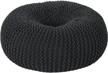 truda knitted cotton donut beige home decor for poufs logo