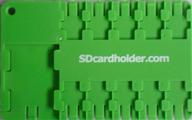 🔒 credit card size micro sd green card case: secure organizer and holder for storage devices - keep away from counterfeit chinese replicas! логотип