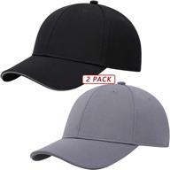 🧢 high visibility reflective brim low profile baseball hat - adjustable blank cap for men and women - ideal for golf logo