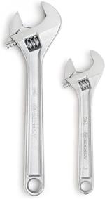 img 4 attached to 🔧 Crescent 2 Piece Adjustable Wrench Set - 8 Inch & 12 Inch - AC2812VS