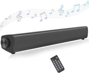 img 4 attached to 🔊 S11A Sound Bar: Enhance Your TV Sound with Dual Built-in Subwoofer, 3D Surround Sound, and Bluetooth 5.0 Connectivity - Perfect for Home Theater Experience on PC or Phone