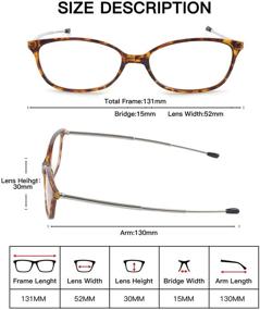 img 1 attached to 👓 Blue Light Blocking Folding Reading Glasses With Spring Hinge Design for Men and Women - TVZ 6096