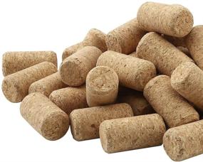 img 3 attached to 🍷 100 Pack of Premium Wooden Wine Corks - Fit Most Bottles, 1-3/4in x 15/16in | Natural, Straight & Non-Recycled