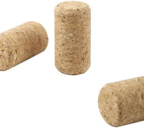 img 2 attached to 🍷 100 Pack of Premium Wooden Wine Corks - Fit Most Bottles, 1-3/4in x 15/16in | Natural, Straight & Non-Recycled