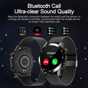 img 2 attached to 📱 Versatile Smart Watch for Android and iOS Phones: Call & Text, 8 Sport Modes, Bluetooth, Real-Time Fitness Monitoring, Music Storage, Waterproof - Ideal for Men and Women