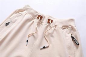 img 2 attached to Boys' Classic Drawstring Elastic Shorts with Pockets - Perfect for Summer