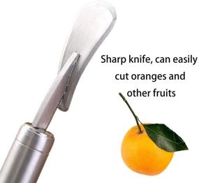 img 2 attached to 304 Stainless Steel Orange Peeler Tool: Effortlessly Slice and Peel Citrus Fruits with this Kitchen Accessory