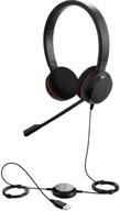 🎧 jabra evolve 20 uc stereo wired headset / music headphones with u.s. retail packaging - black logo