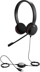 img 4 attached to 🎧 Jabra Evolve 20 UC Stereo Wired Headset / Music Headphones with U.S. Retail Packaging - Black