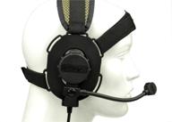 at airsoft z-tac z029 bowman evo iii dual side headset adapter with microphone logo