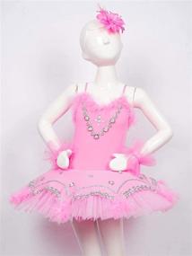 img 2 attached to Winying Ballet Outfit Sequins Fingerless Sports & Fitness