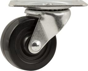 img 4 attached to Heavy Rubber Caster Wheel Swiveling Material Handling Products for Casters