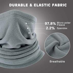 img 1 attached to Fleece Neck Warmer Gaiter by CUIMEI
