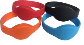 img 1 attached to 📱 YARONGTECH 13.56MHz 14443A Classic Silicone Wristband - Secure NFC Access Control Solution