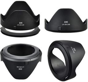 img 3 attached to JJC Reversible Lens Hood Shade Protector & 67mm Filter Adapter Ring for Canon Powershot SX70 HS, G3 📷 X, SX60 HS, SX50 SX40 HS, SX30 is, SX20 is, SX540 SX530 SX520 HS - LH-DC100 & FA-DC67B Replacement