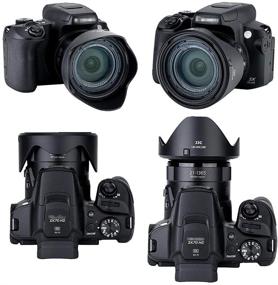 img 1 attached to JJC Reversible Lens Hood Shade Protector & 67mm Filter Adapter Ring for Canon Powershot SX70 HS, G3 📷 X, SX60 HS, SX50 SX40 HS, SX30 is, SX20 is, SX540 SX530 SX520 HS - LH-DC100 & FA-DC67B Replacement