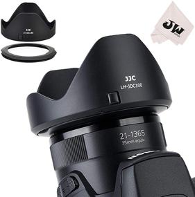 img 4 attached to JJC Reversible Lens Hood Shade Protector & 67mm Filter Adapter Ring for Canon Powershot SX70 HS, G3 📷 X, SX60 HS, SX50 SX40 HS, SX30 is, SX20 is, SX540 SX530 SX520 HS - LH-DC100 & FA-DC67B Replacement