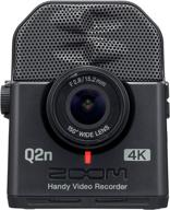 zoom q2n-4k handy video recorder: ultra high definition 4k/30p video, compact size, stereo microphones, wide angle lens - perfect for music recording, video production, youtube videos, and live streaming logo