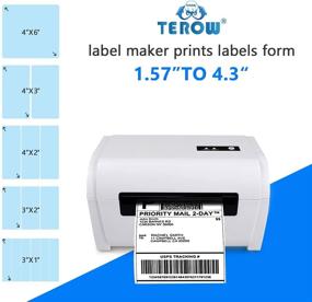 img 2 attached to 🖨️ TEROW T9200: High-Speed Thermal Label Printer for Fast Shipping & Barcode Printing - Compatible with Ebay, Amazon, UPS, USPS - Windows/Mac Support