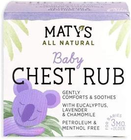 img 1 attached to 👶 Bundle of 2 - Maty's All Natural Baby Chest Rub, 1.5 oz
