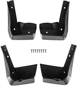 img 4 attached to 🚘 A-Premium Splash Guards Mud Flaps Mudguards for Honda Accord Sedan 2018-2020 - Front and Rear 4-PC Set