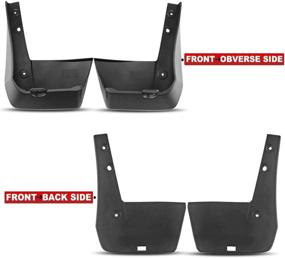 img 1 attached to 🚘 A-Premium Splash Guards Mud Flaps Mudguards for Honda Accord Sedan 2018-2020 - Front and Rear 4-PC Set
