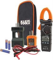 🔌 klein tools cl110kit electrical tester & maintenance kit with clamp meter, continuity tester, gfci tester, line splitter, case, leads, 3 x aaa logo