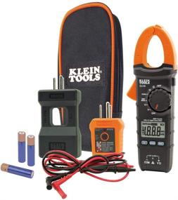 img 4 attached to 🔌 Klein Tools CL110KIT Electrical Tester & Maintenance Kit with Clamp Meter, Continuity Tester, GFCI Tester, Line Splitter, Case, Leads, 3 x AAA