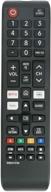 📺 bn59-01315a replace remote control for 2019 samsung smart 4k ultra tv hdtv un50ru7100: with netflix & hulu button logo