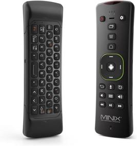 img 1 attached to 🖥️ MINIX NEO A3 Android QWERTY Keyboard and Six-Axis Remote with Voice Input - Directly Sold by MINIX Technology Limited (Black)