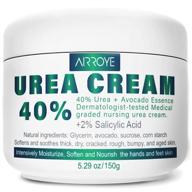 urea 40% foot cream with 2% salicylic acid: best callus remover for dry cracked heels, feet & hands - natural moisturizer that nourishes, softens, and revitalizes dry, rough, cracked skin logo