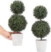 mygift artificial boxwood topiary trees logo