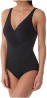 👙 miraclesuit oceanus tummy control v-neckline soft cup women's one piece swimsuit for swimwear logo