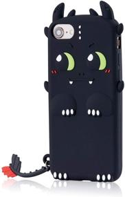 img 3 attached to 🐉 Coralogo Case for iPod Touch 7/6/5 - Cool Funny Cartoon Silicone Cover, Shockproof Girls/Women, Black Toothless