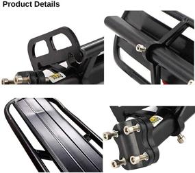 img 2 attached to 🚲 Enhance Your Bike's Utility with Black Adjustable Bike Cargo Rear Racks - Retractable and Versatile Luggage Carrier Bracket for Mountain Bikes