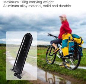 img 3 attached to 🚲 Enhance Your Bike's Utility with Black Adjustable Bike Cargo Rear Racks - Retractable and Versatile Luggage Carrier Bracket for Mountain Bikes