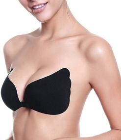 img 2 attached to 👙 Invisible Push-Up Silicone Bra: KISWON Adhesive Bra for Women, Ideal for Backless Dresses