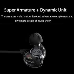 img 3 attached to KZ ZST Pro 1BA 1DD In Ear Earphone Clear HiFi Monitor Earbuds Wired Sport Gaming Earphone For Musician Singer Audiophile