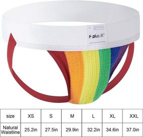 img 3 attached to 🩲 F+R Men's Athletic Supporter Jockstrap with 2 Inch Waistband: Ultimate Comfort and Support!