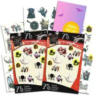 🎃 spooky delight: nightmare before christmas tattoos party favors pack - 150 temporary tattoos logo