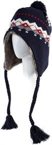 img 3 attached to SIGGI Peruvian Beanie Womens Weather Outdoor Recreation and Climbing