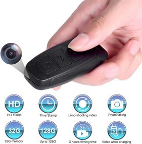 img 3 attached to 🕵️ HD 1080P Hidden Spy Camera: Keychain Car Key Camera with 32GB Memory Card - Ideal for Business Conferences & Security